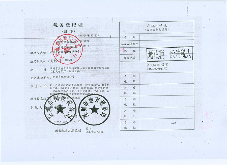 認證證書